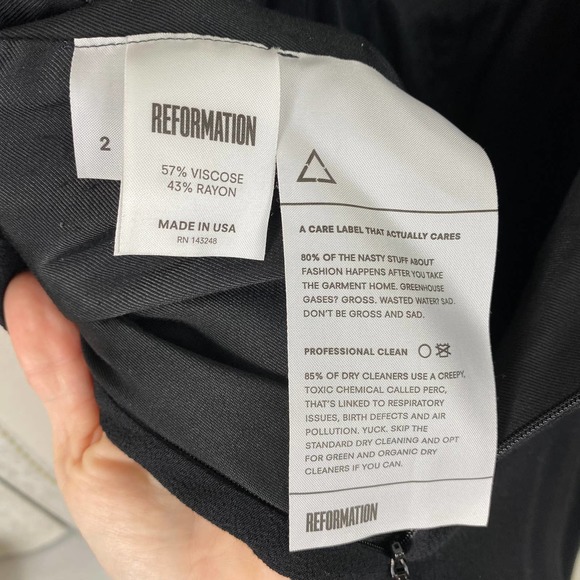 Reformation Leo Jumpsuit Black Jumper Jumpsuits Rompers Size 2 - Picture 12 of 12